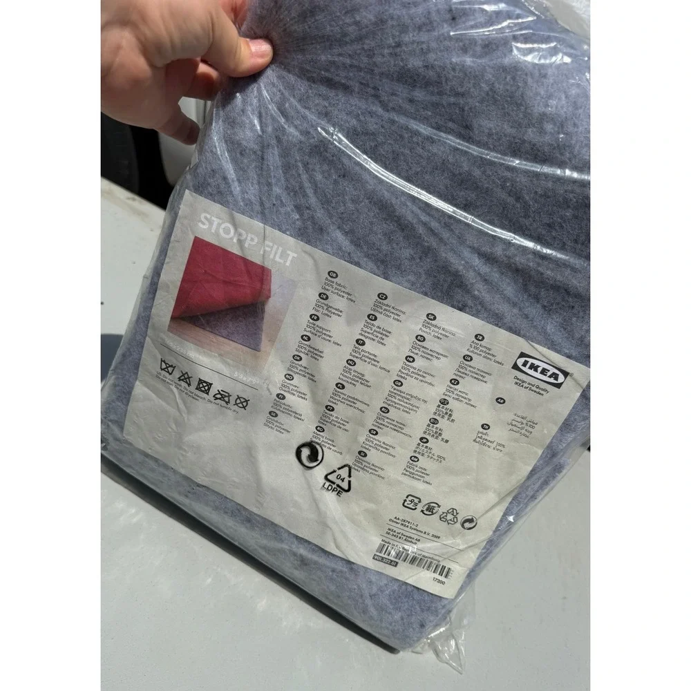 NEW Ikea 901.322.61 Stopp Filt Gray Rug Underlay Anti-Slip 5'5